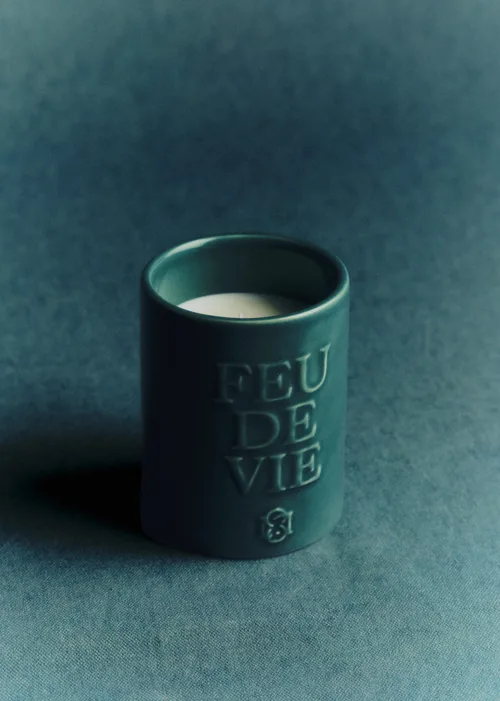 Bougie Feu de vie - Le Linge - Bleu — image 3