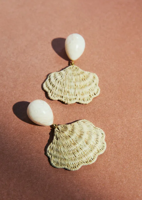 Boucles d'oreilles Valeria - Naturel — image 4