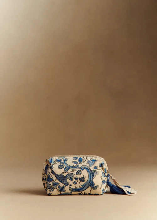 Trousse de beauté - Sézane x Antoinette Poisson - Imprimé Oiseaux Bleus — image 4