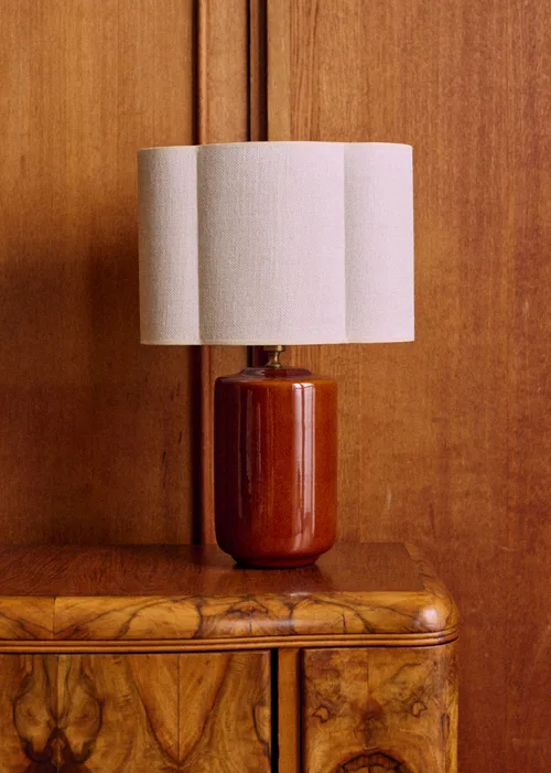 Lampe Mezzo - Caramel - Abat-jour Boléro - Jute Écru — image 3