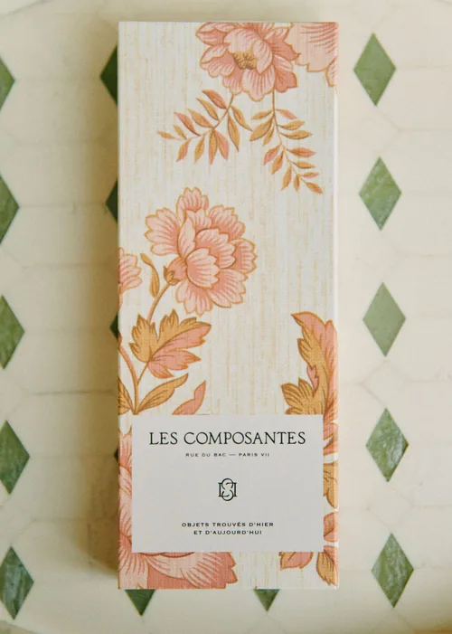 Boîte d'allumettes - Imprimé Sérénade Rose et Café — image 4