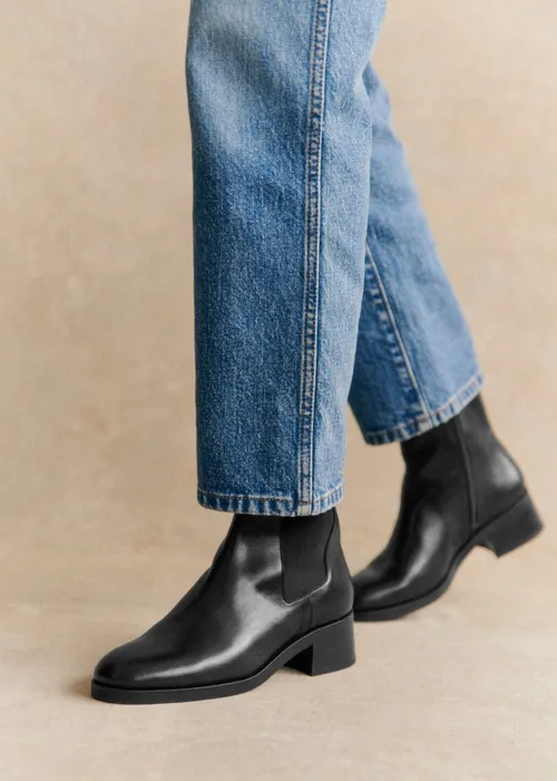 Bottines Low Agnès - Noir Glacé — image 4
