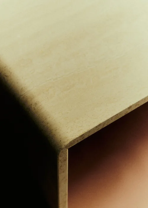 Table basse en travertin par Ligne Roset années 70 - Travertin — image 5