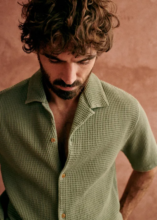 Chemise Holt Gaufrée - Vert — image 7