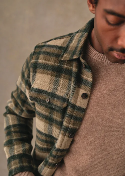 Surchemise Lellan - Tartan Vert / Beige — image 5