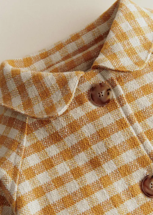 Manteau Polla - Carreaux Vichy Ocre Ecru — image 2