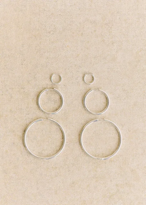 Grands Anneaux Eva - Argent — image 3