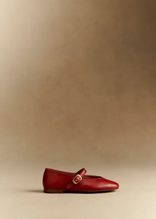 Ballerines Low Valentin - Rouge Lisse — image 4