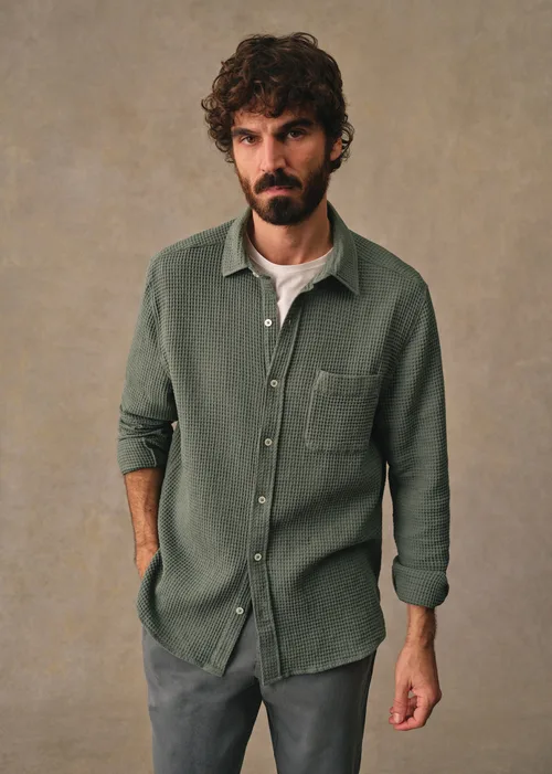 Chemise Lars Gaufrée - Vert Sauge