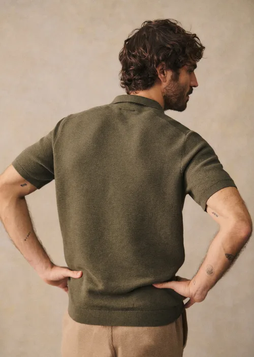 Polo Maille Sawyer - Kaki Chiné — image 3