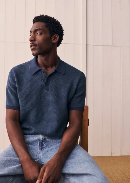 Polo Maille Gael - Marine — image 3