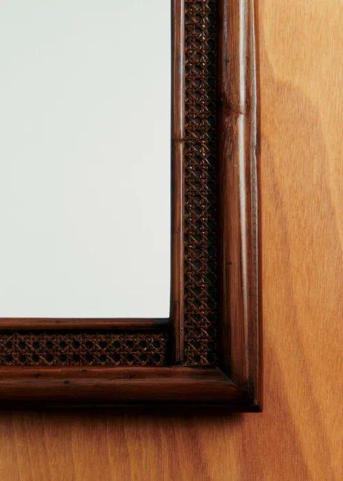 Miroir rotin vintage design américain - Rotin — image 6