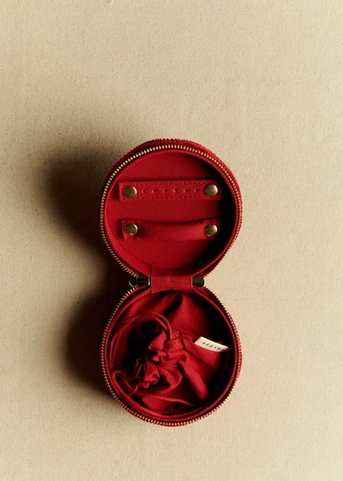 Écrin à bijoux velours milleraie - Rouge — image 2