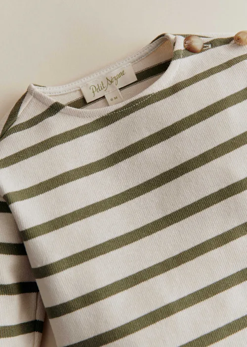 Marinière Colette - Ecru / Kaki — image 4