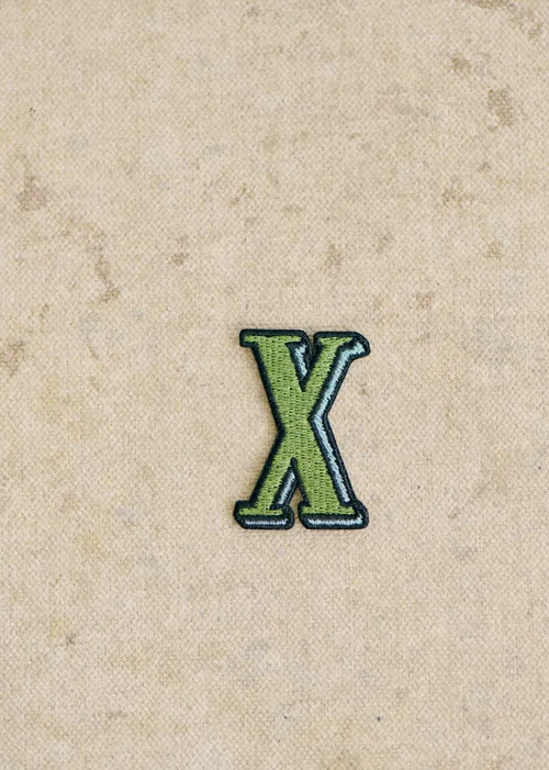 Ecusson vert / bleu - Lettre X - Vert — image 2