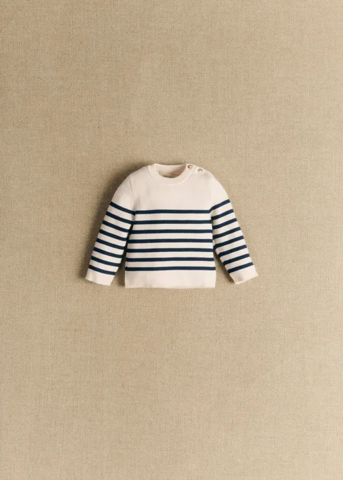 Pull Malo - Naturel / Marine