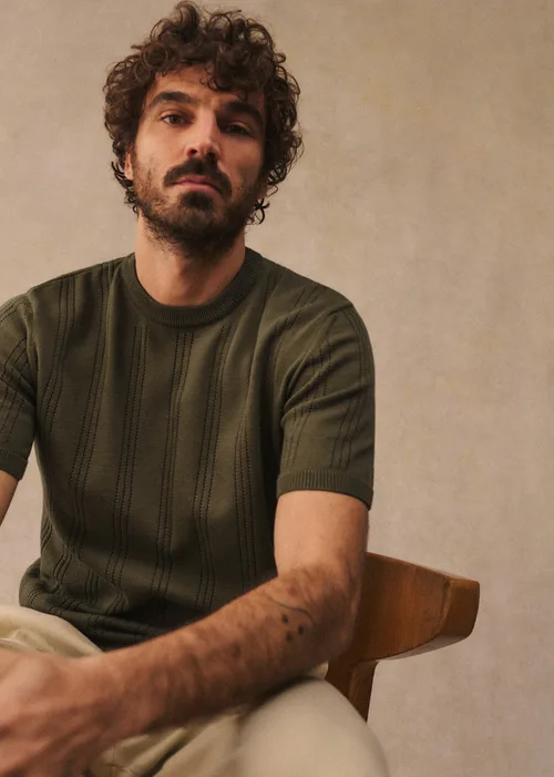 T-Shirt Maille Pio - Kaki — image 3