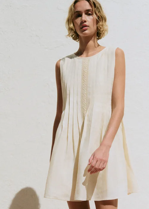 Robe GEORGETTE - Ecru — image 3