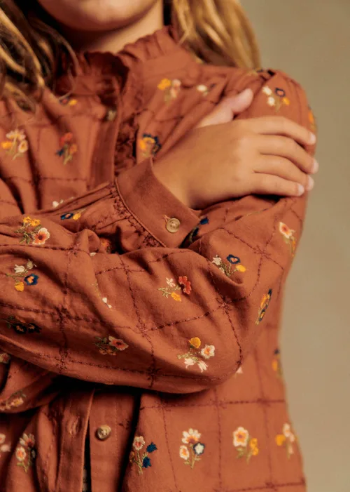 Chemise Chlo - Caramel / Broderie Herbier — image 4