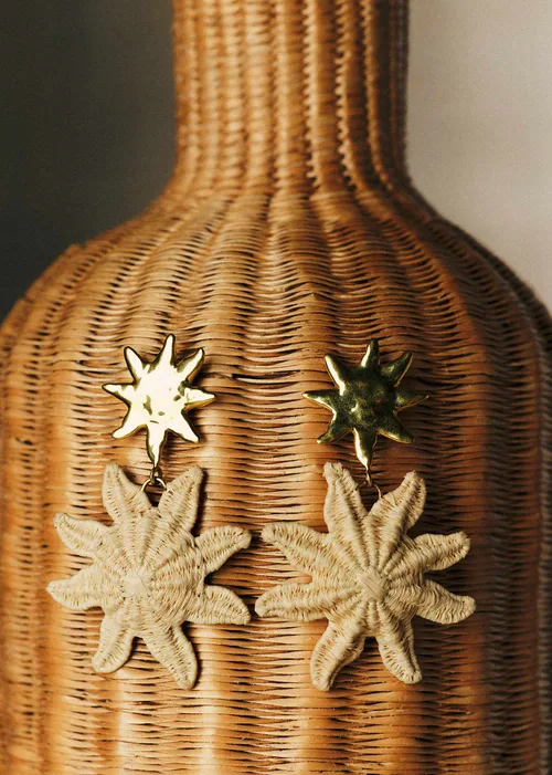 Boucles d'oreilles Marie - Naturel Doré — image 3