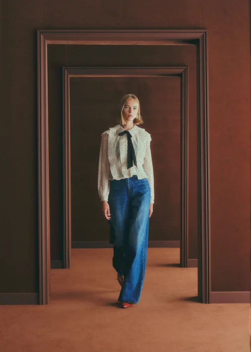 Blouse Jola - Ecru Pois Noir — image 5