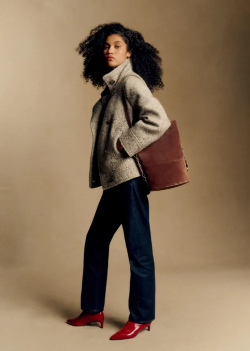 Manteau Charly - Chevrons Beige clair — image 5