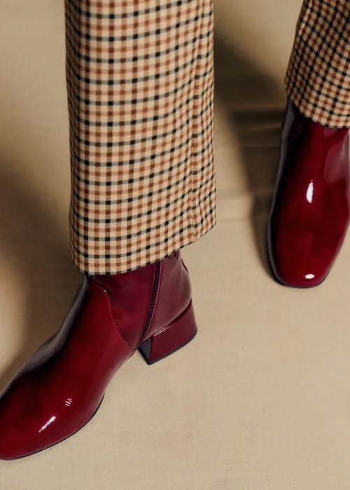 Bottines Low Paulette - Pourpre Vernis — image 3