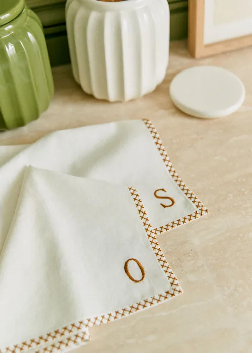 Serviette Monogramme - lettre O — image 2