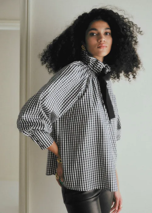 Chemise Hillis - Vichy Noir et Blanc — image 3