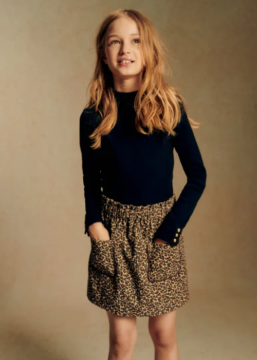 Jupe Capucine - Léopard Beige — image 3