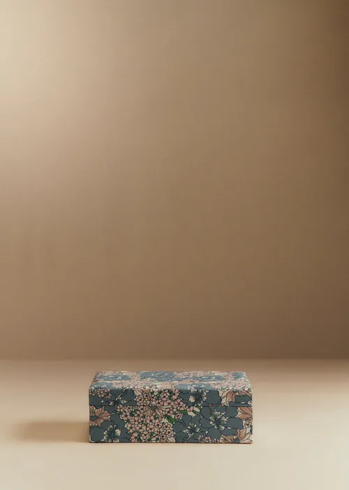 Boîte bijoux matelassée - Imprimé Bleu des Prés — image 2