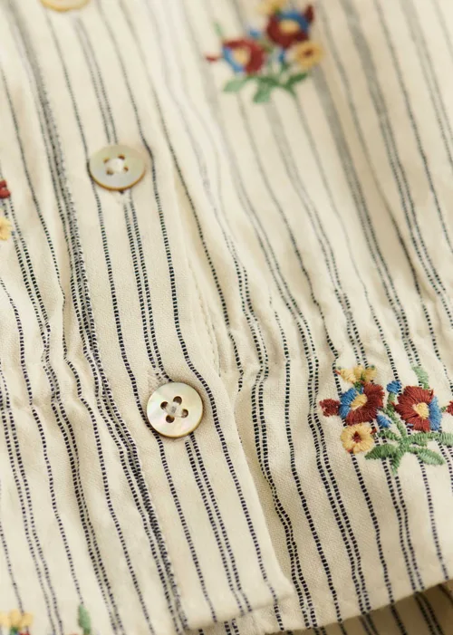 Chemise Ombeline - Petit Sézane x Antoinette Poisson - Rayures Broderies Boutonnières — image 3