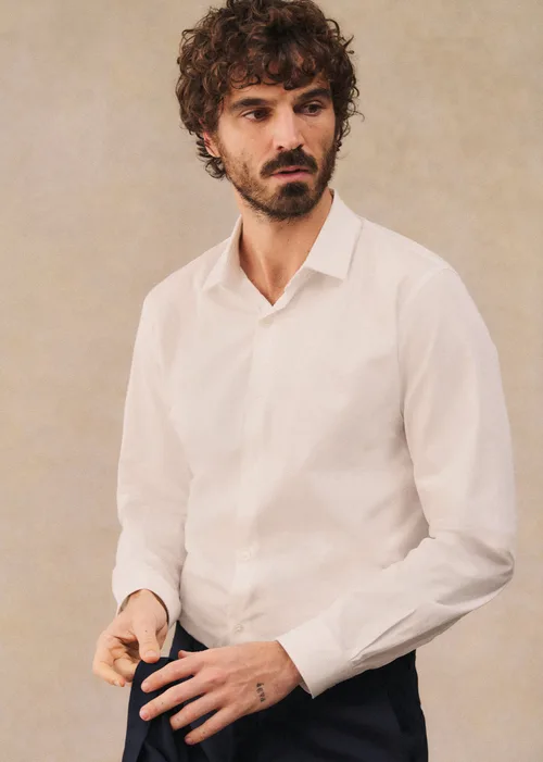 Chemise Allen Pinpoint - Blanc — image 1