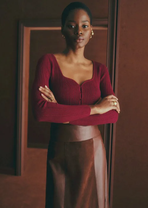 Gilet Alby - Cerise — image 3