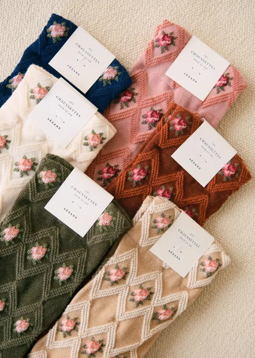 Chaussettes Julia - Bleu Marine — image 3