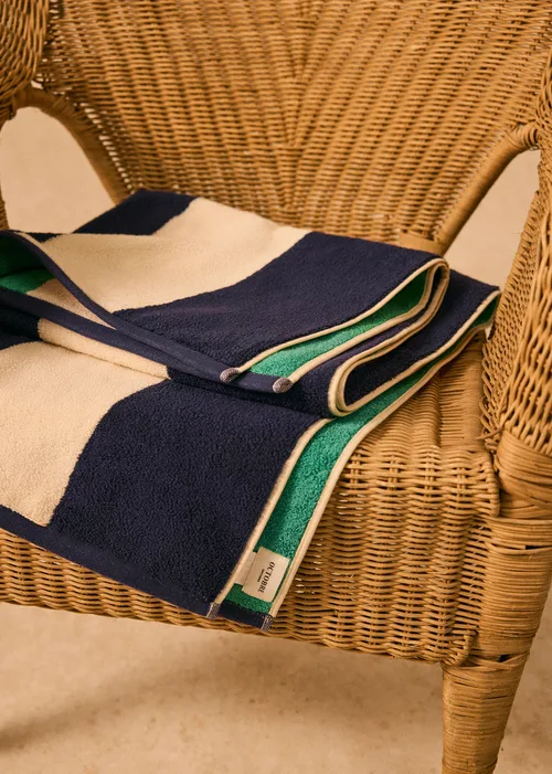 Serviette de Plage Positano - Marine / Vert — image 3