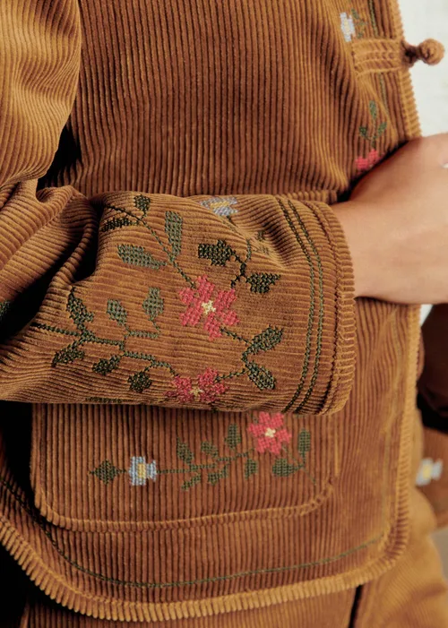 Veste Manela - Sézane x Baziszt - Jardin Fond Beige — image 3
