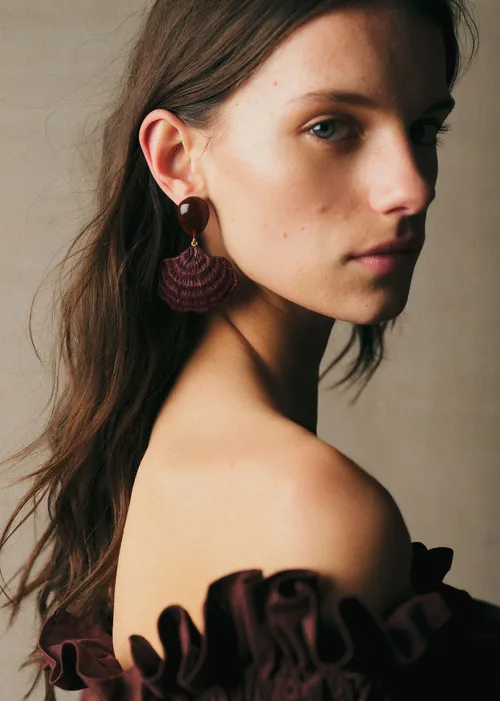 Boucles d'oreilles Valeria - Brun — image 3