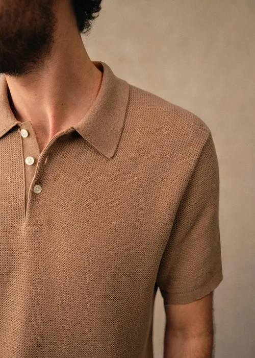 Polo Maille Sawyer - Beige Chiné — image 3