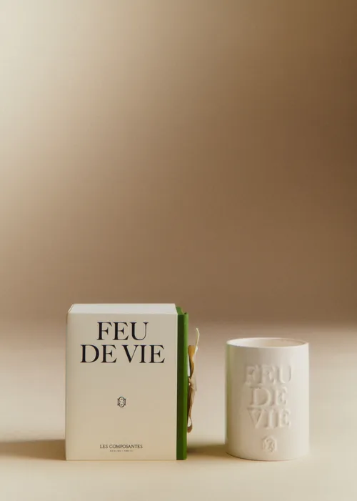 Bougie Feu de vie - La Figue - Écru — image 3