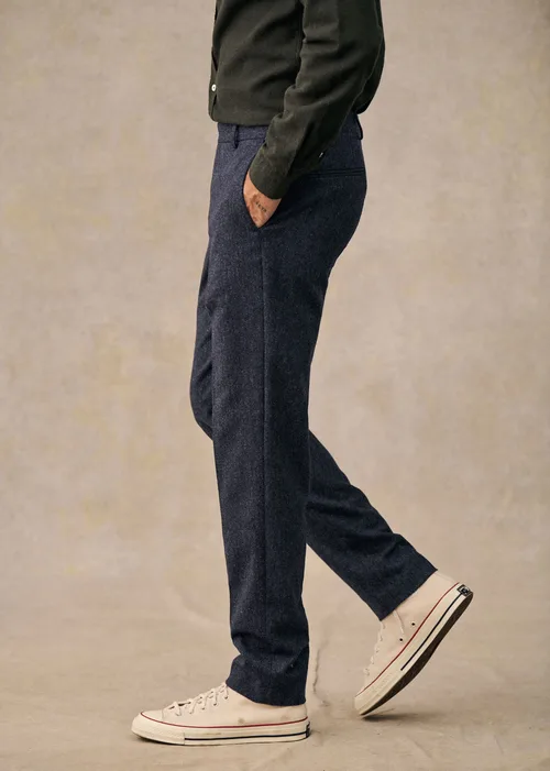 Pantalon Carl - Tweed Bleu Chiné — image 5