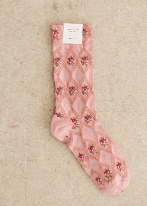 Chaussettes Julia - Rose Vintage — image 3