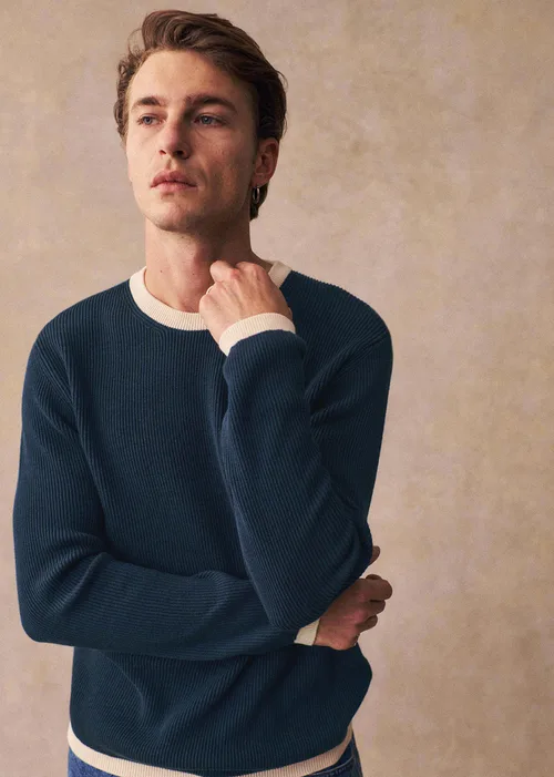 Pull Fenno - Bleu / Ecru — image 7