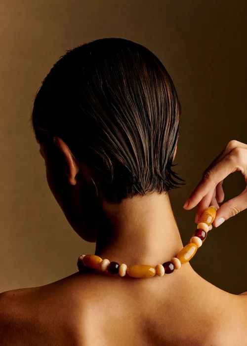 Collier Morgane - Caramel Multi - Création Rose — image 4
