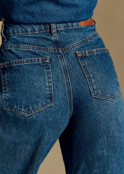 Pantalon Le Wide Leg - Bleu Moyen — image 3