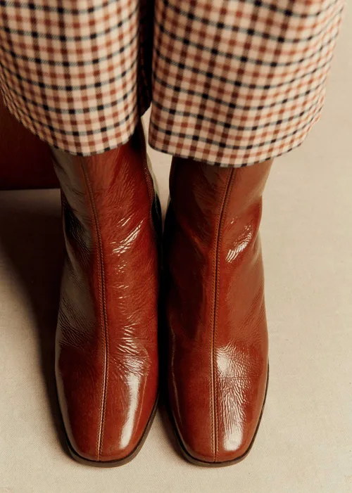 Bottines Axelle - Camel Vernis — image 4