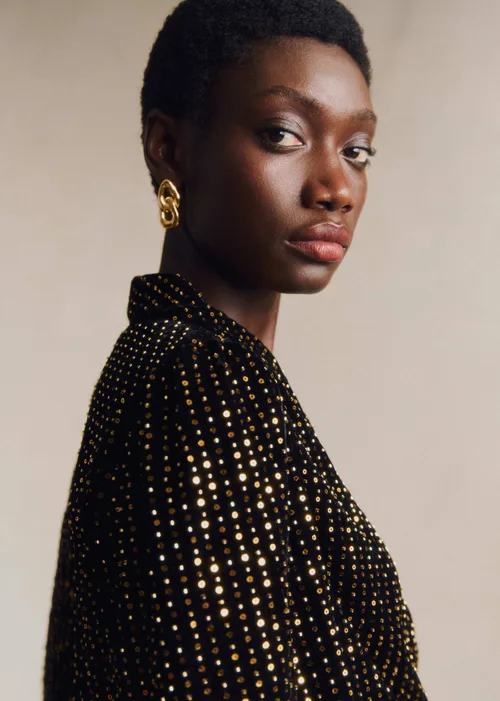 Blouse Abelita - Noir Doré — image 3
