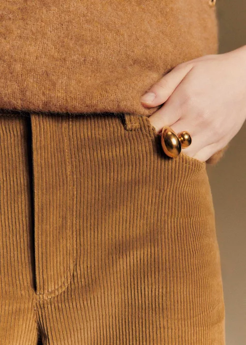Pantalon Le Wide Leg - Sézane x Antoinette Poisson - Beige — image 4