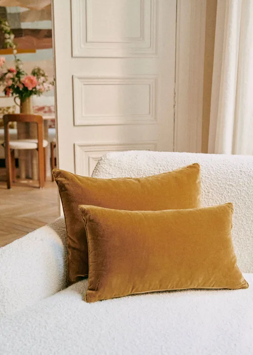 Coussin Velours Édition - Petit modèle - Caramel — image 4