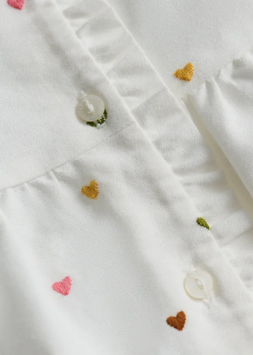 Blouse Adeline - Blanc / Broderies Multico — image 3